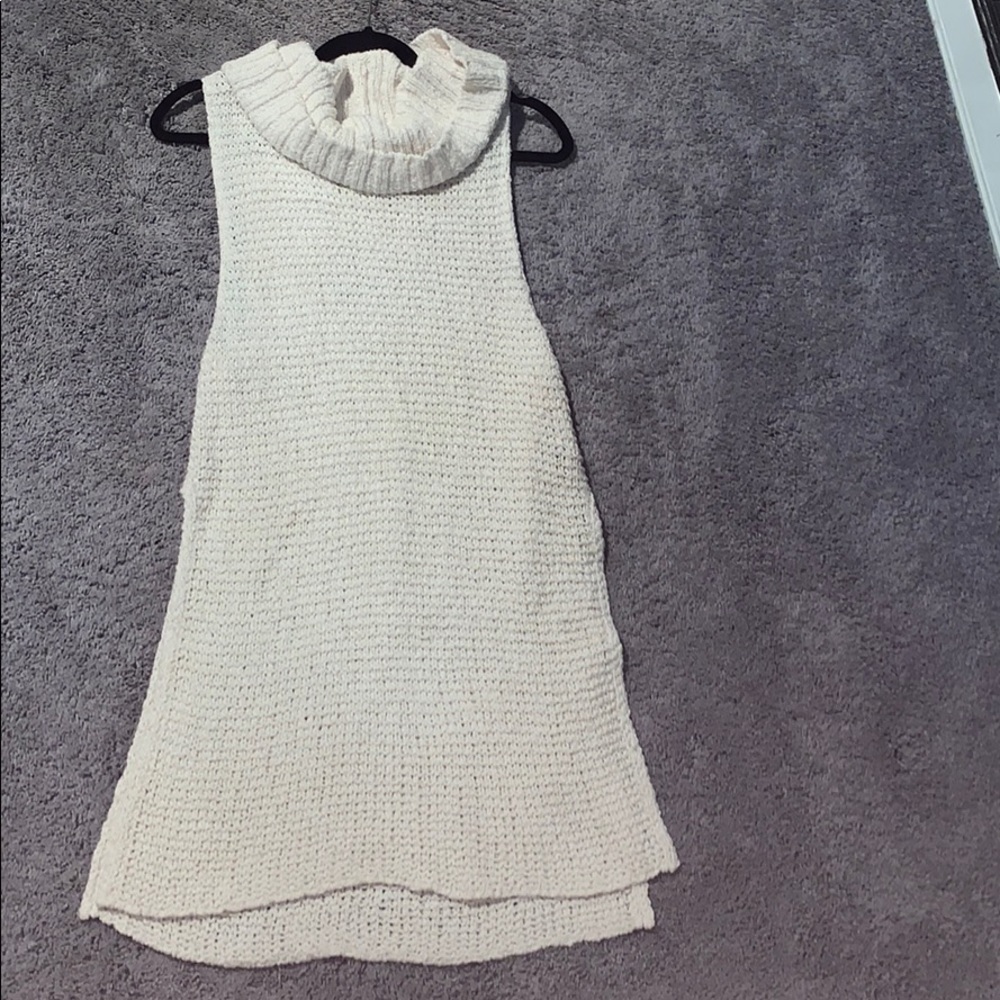 white sweater dress/cover up